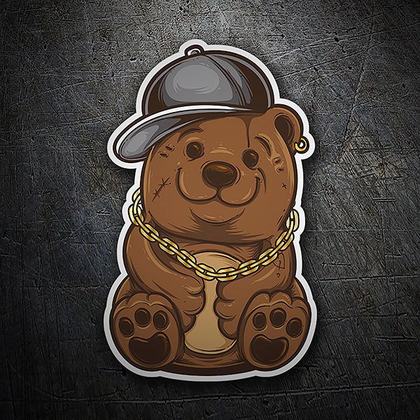 Car & Motorbike Stickers: Rapper Bear