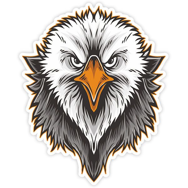 Car & Motorbike Stickers: Staring Eagle