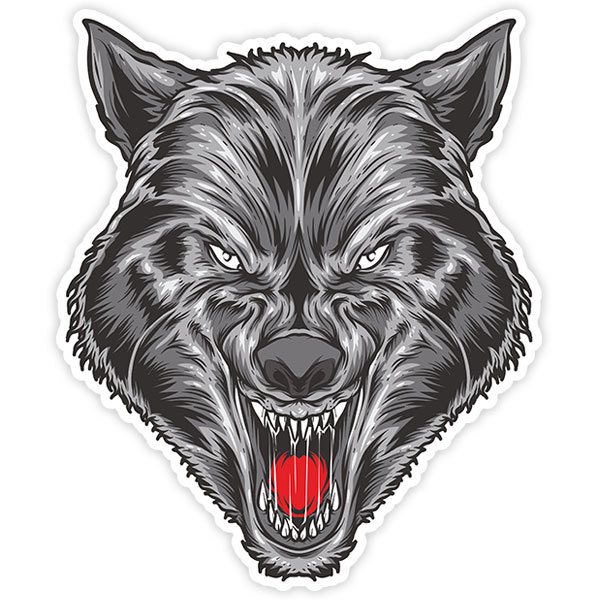 Car & Motorbike Stickers: Thirsty wolf