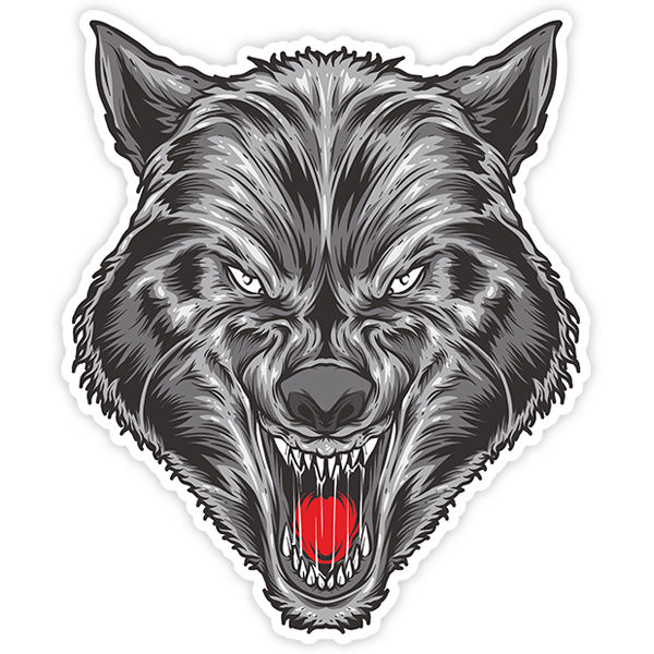 Car & Motorbike Stickers: Thirsty wolf 0