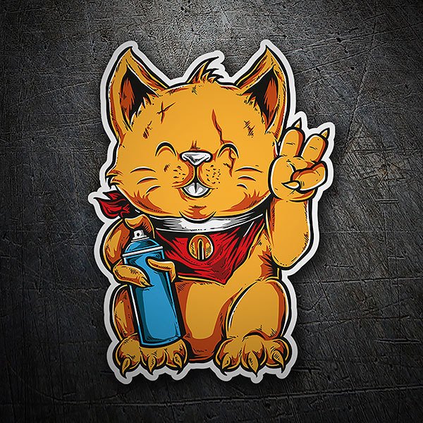 Car & Motorbike Stickers: Graffiti cat