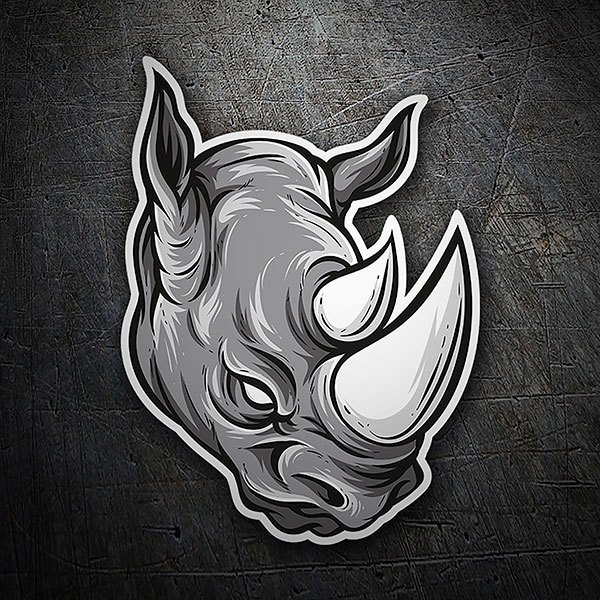 Car & Motorbike Stickers: Rhinoceros head