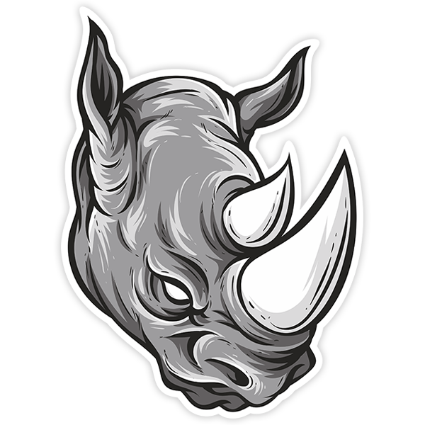 Car & Motorbike Stickers: Rhinoceros head