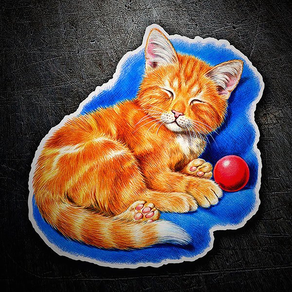 Car & Motorbike Stickers: Cat resting