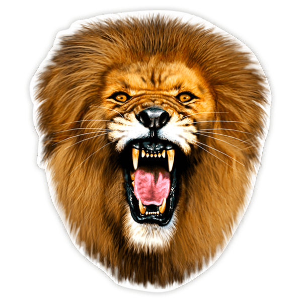 image of lion roaring