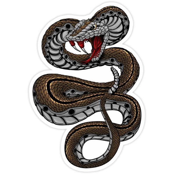 Car & Motorbike Stickers: Rattlesnake