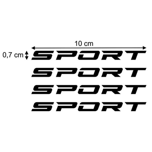 Car & Motorbike Stickers: Set 4X Sport