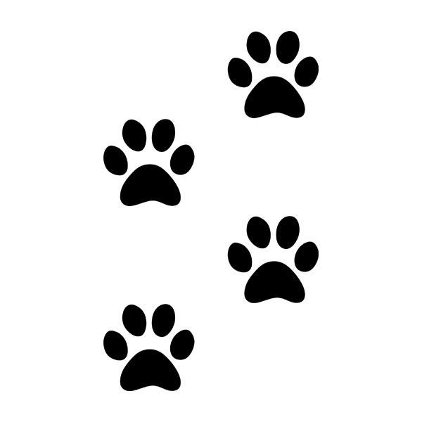 Car & Motorbike Stickers: Dog Tracks