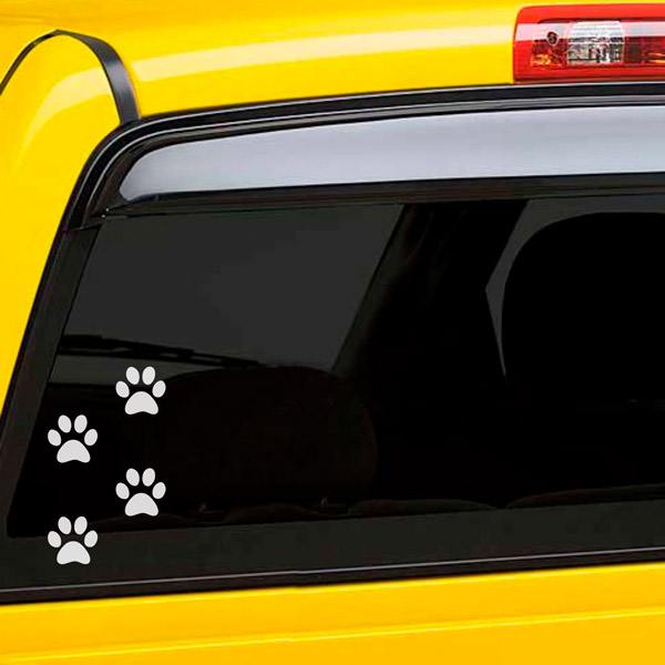 Car & Motorbike Stickers: Dog Tracks