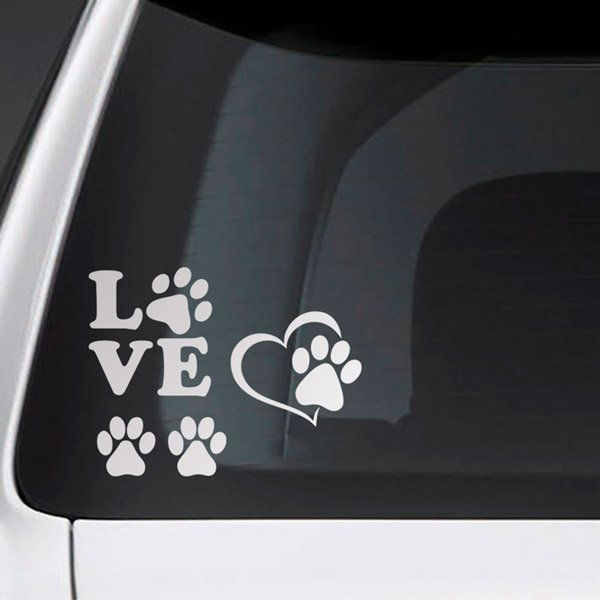 Car & Motorbike Stickers: Set Doggy Love