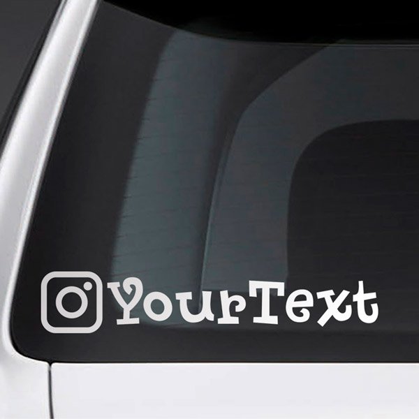 Car & Motorbike Stickers: Personalised Car Instagram