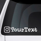 Car & Motorbike Stickers: Personalised Car Instagram 3