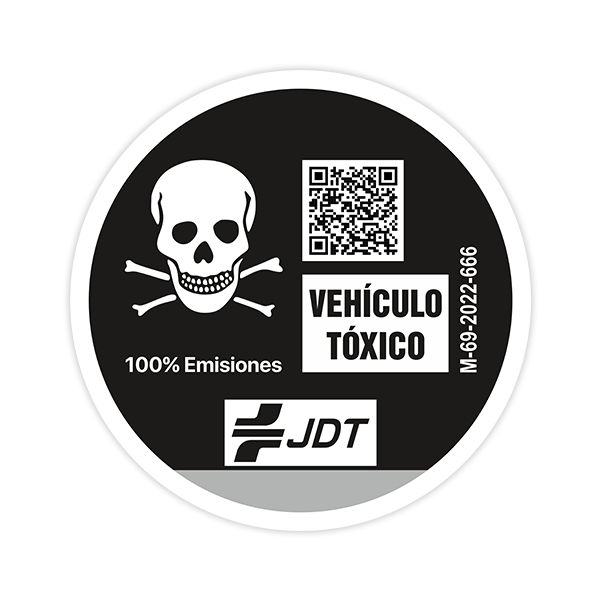 Car & Motorbike Stickers: Toxic Vehicle 0