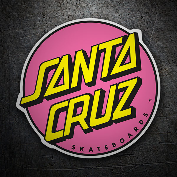 Car & Motorbike Stickers: Santa Cruz Pink