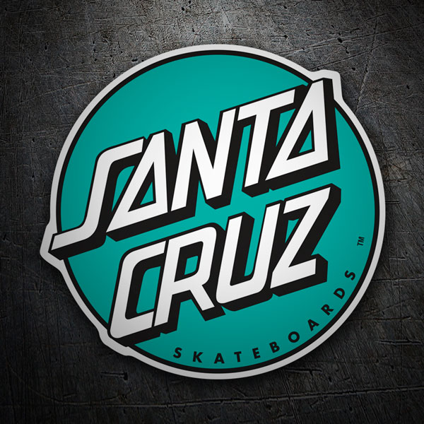 Car & Motorbike Stickers: Santa Cruz Mint Green
