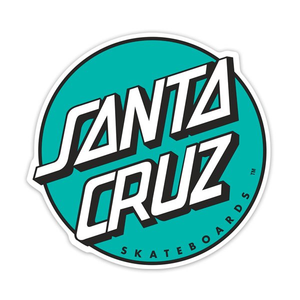 Car & Motorbike Stickers: Santa Cruz Mint Green