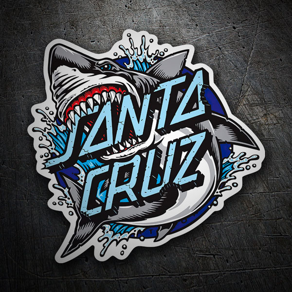 Car & Motorbike Stickers: Santa Cruz Shark