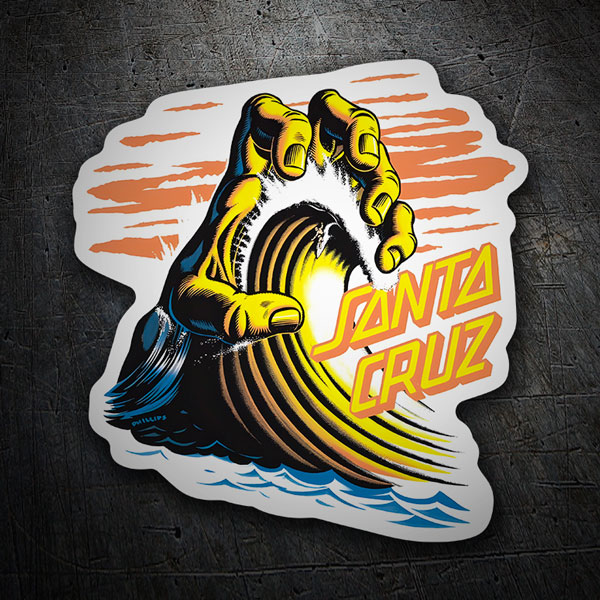 Car & Motorbike Stickers: Santa Cruz Crest of the Wave
