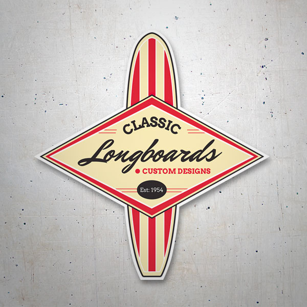 Car & Motorbike Stickers: Surf Classic Longboards