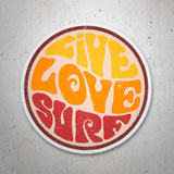Car & Motorbike Stickers: Live Love Surf 3