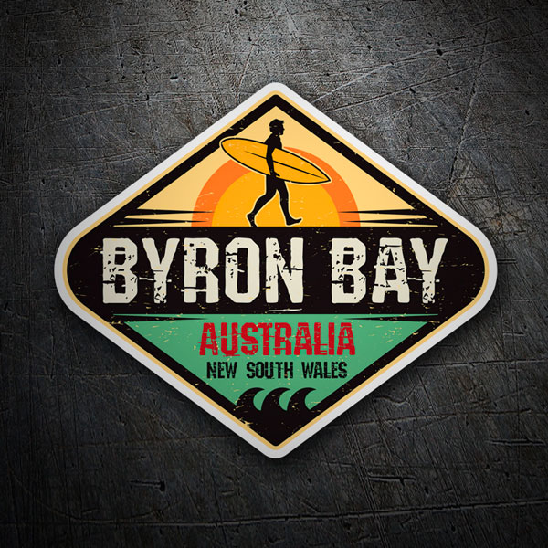 Car & Motorbike Stickers: Surf Byron Bay Australia