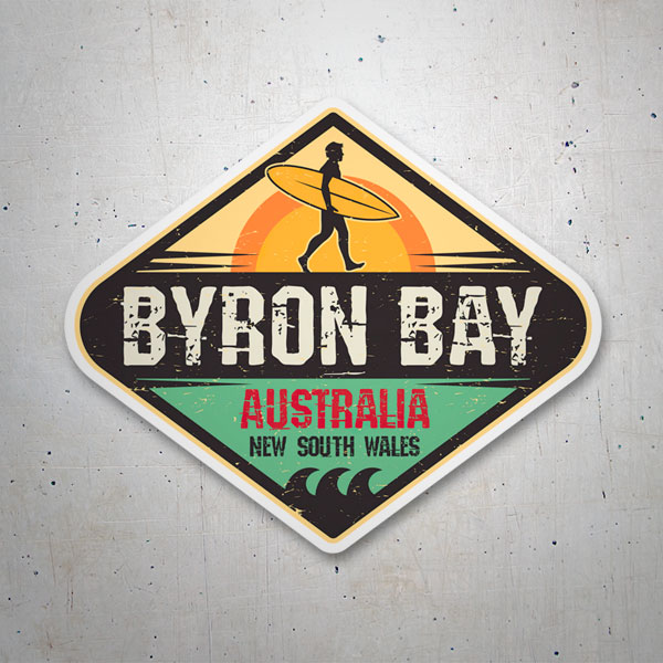 Car & Motorbike Stickers: Surf Byron Bay Australia