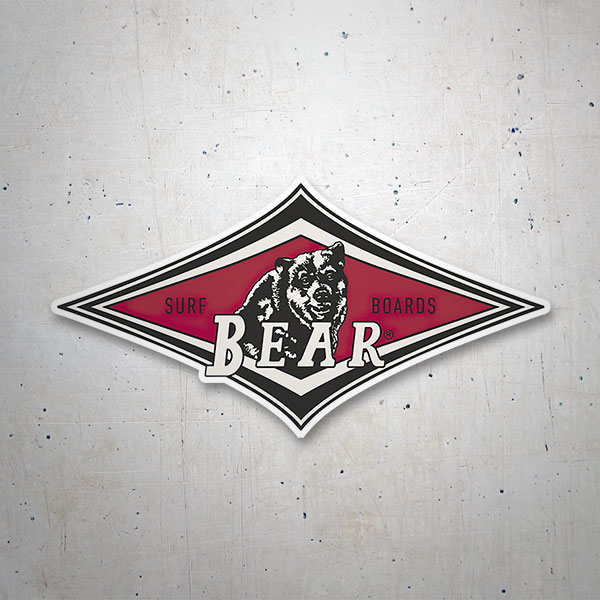 Car & Motorbike Stickers: Surf Boards Bear