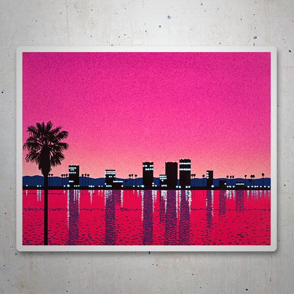 Car & Motorbike Stickers: Hawaii Sunset