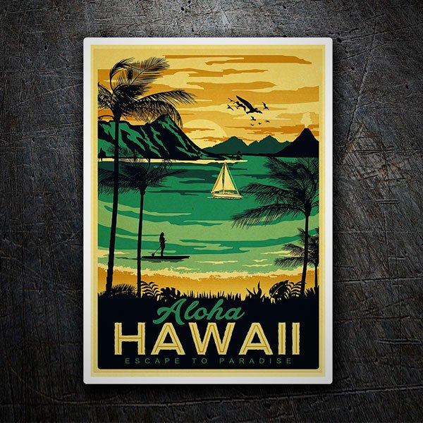 Car & Motorbike Stickers: Aloha Hawaii