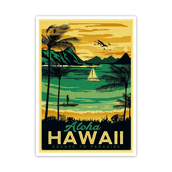 Car & Motorbike Stickers: Aloha Hawaii
