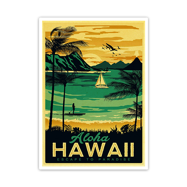 Car & Motorbike Stickers: Aloha Hawaii 0