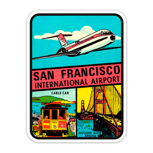 Car & Motorbike Stickers: San Francisco International Airport