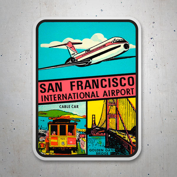 Car & Motorbike Stickers: San Francisco International Airport