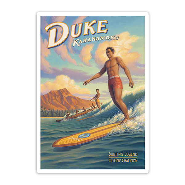 Car & Motorbike Stickers: Duke Kahanamoku