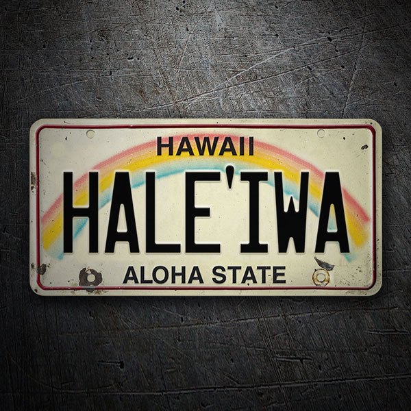 Hawaii License Plate - Hale'iwa 1/2