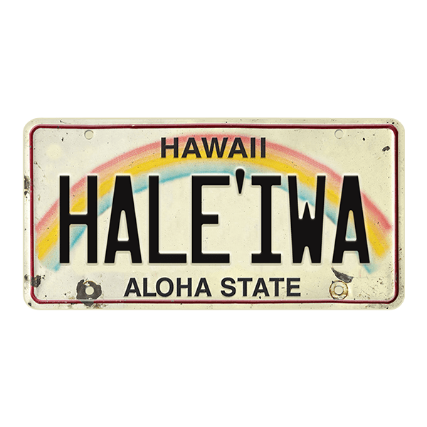 Car & Motorbike Stickers: Haleiwa Aloha State