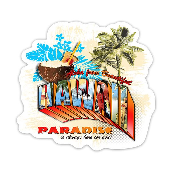 Car & Motorbike Stickers: Hawaii Paradise