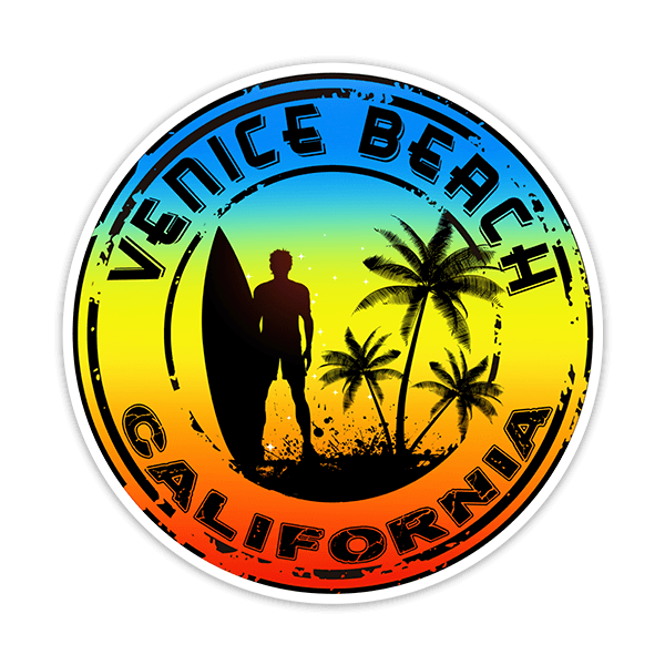 Car & Motorbike Stickers: Venice Beach California 0