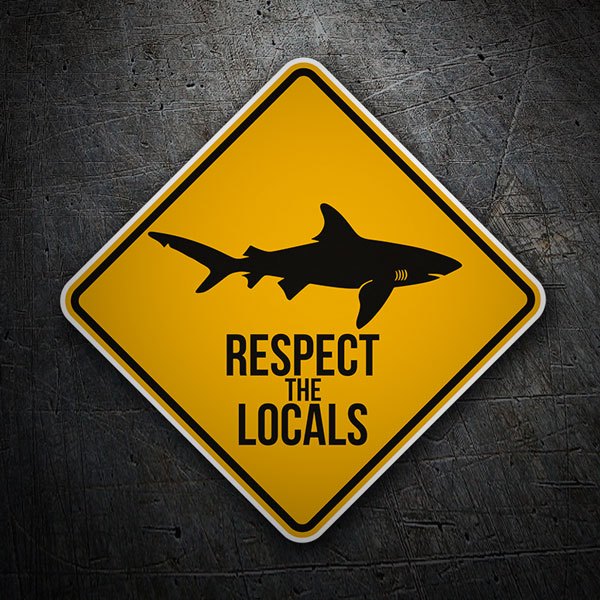 Car & Motorbike Stickers: Respect the Locals 1