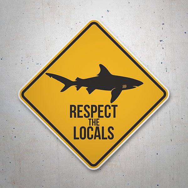 Car & Motorbike Stickers: Respect the Locals