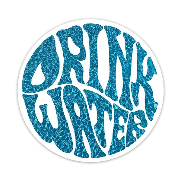 Car & Motorbike Stickers: Drink Water