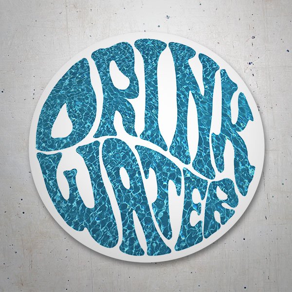 Car & Motorbike Stickers: Drink Water