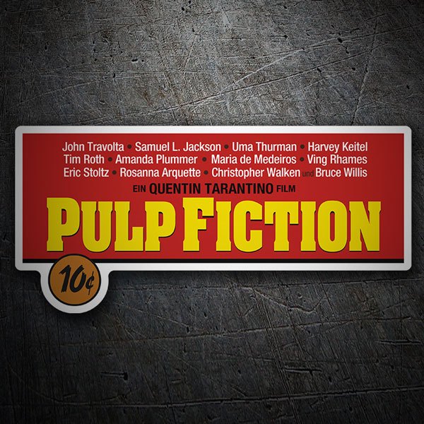 Car & Motorbike Stickers: Pulp Fiction Distribution