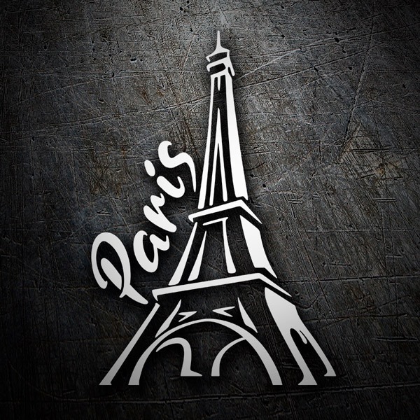 Car & Motorbike Stickers: Paris Eiffel Tower