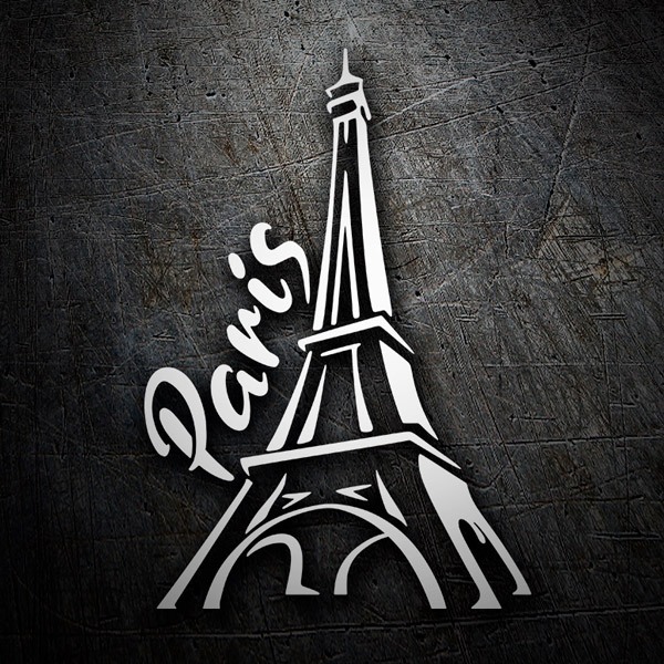 Car & Motorbike Stickers: Paris Eiffel Tower