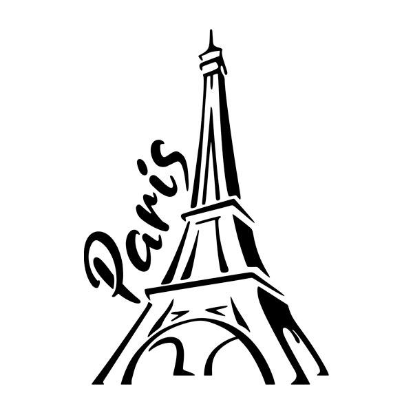 Car & Motorbike Stickers: Paris Eiffel Tower