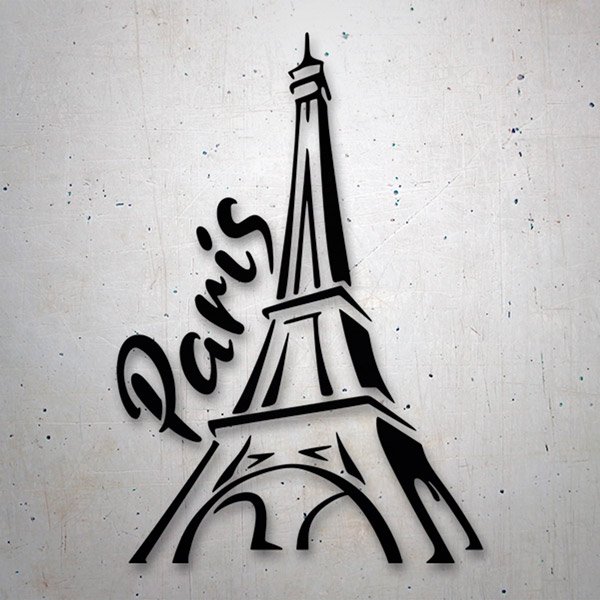 Car & Motorbike Stickers: Paris Eiffel Tower