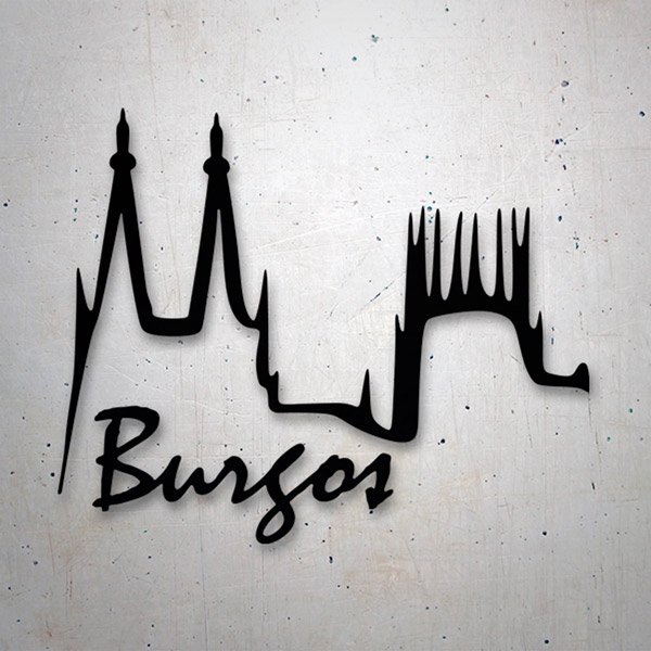 Car & Motorbike Stickers: Burgos Cathedral