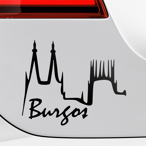 Car & Motorbike Stickers: Burgos Cathedral