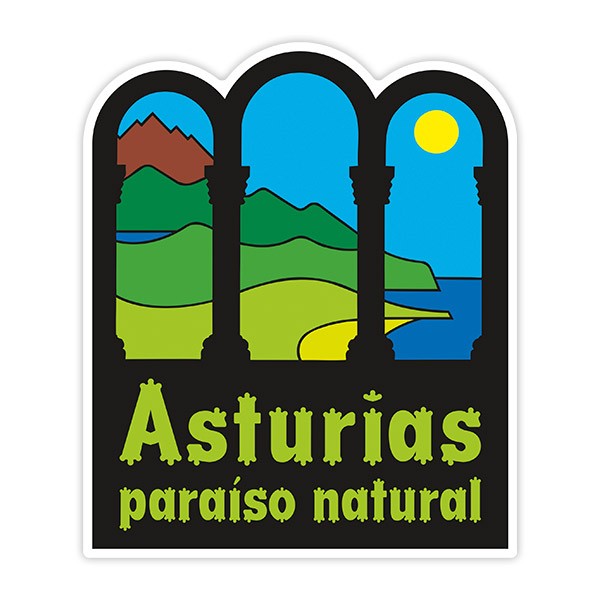 Car & Motorbike Stickers: Asturias, Natural Paradise